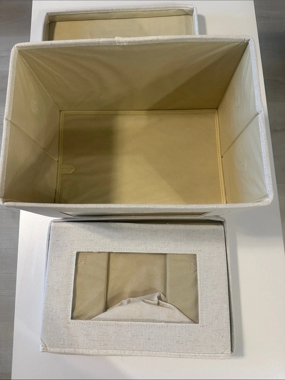 Citylife Foldable Fabric Storage Bin with Lid - Set of 2